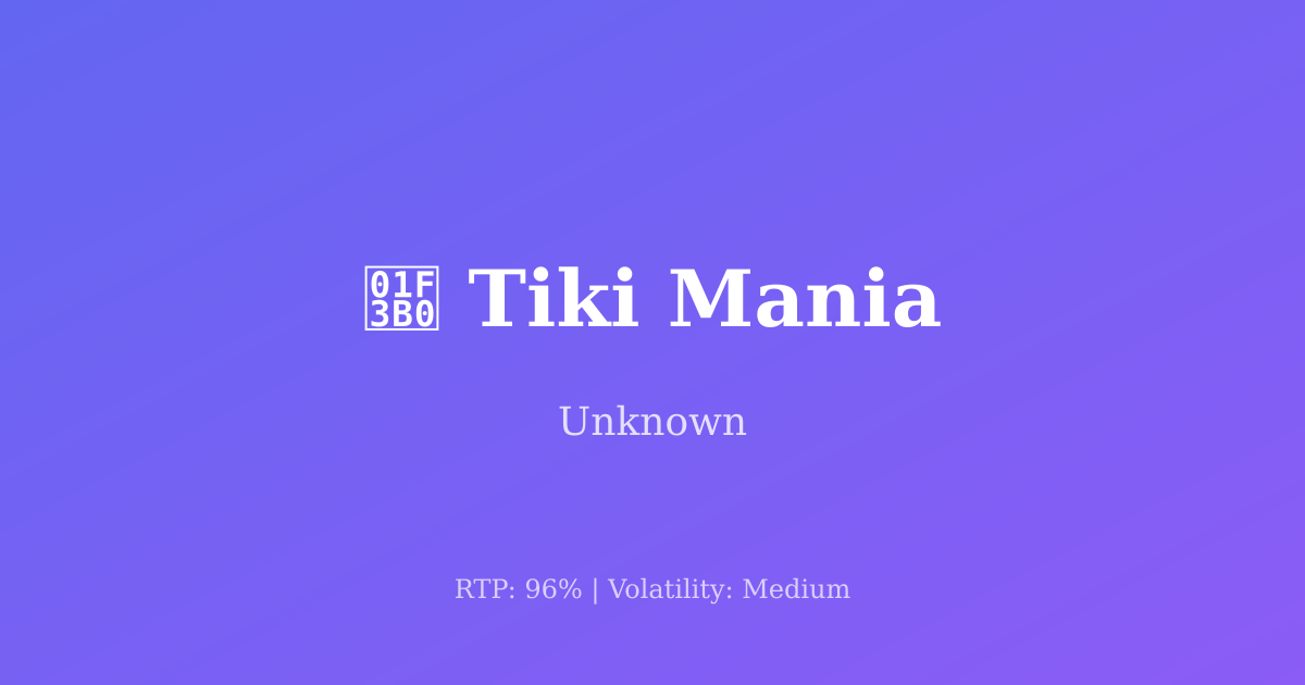 Tiki Mania